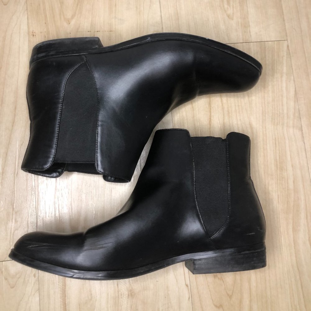 Black Square toes Booties